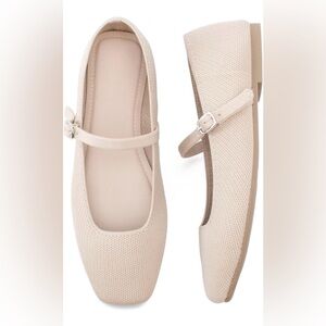 Elegant Cream Mary Jane Flats